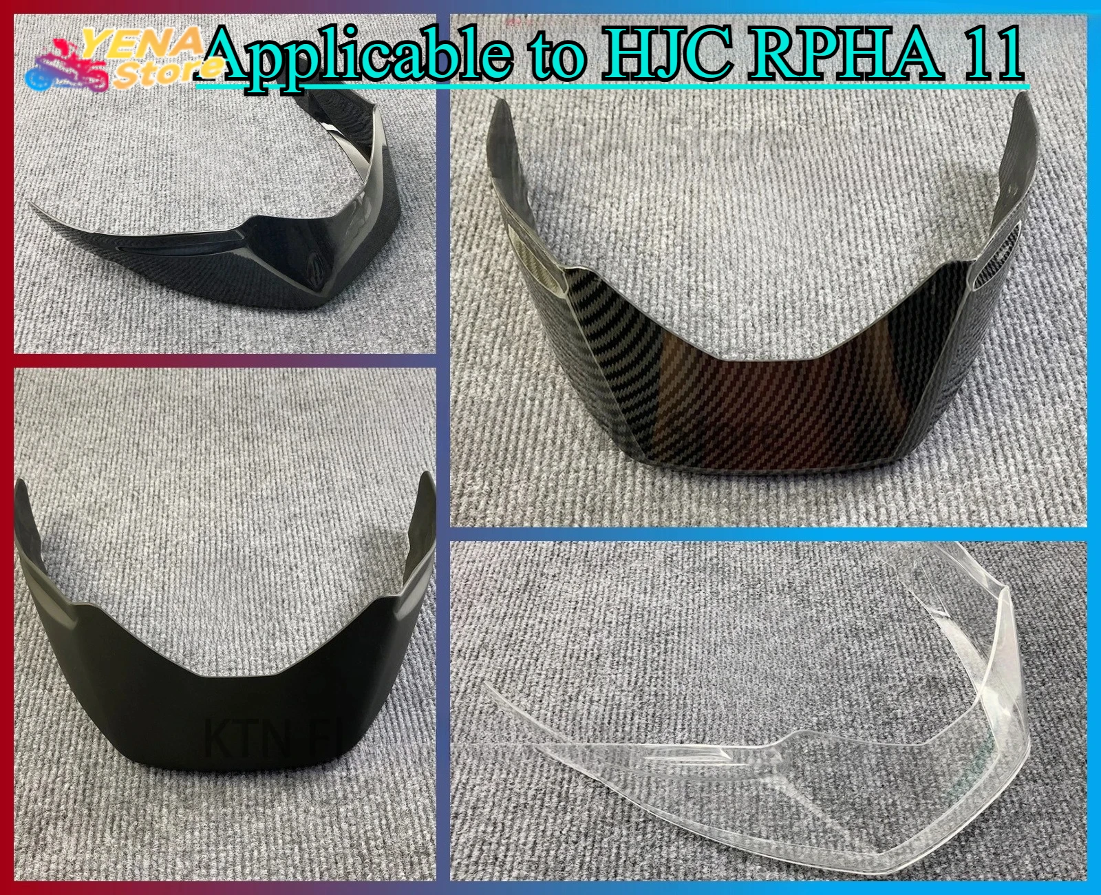 

2025 Suitable for HJC RPHA 11 helmet decoration accessories Motorcycle rear helmet spoiler