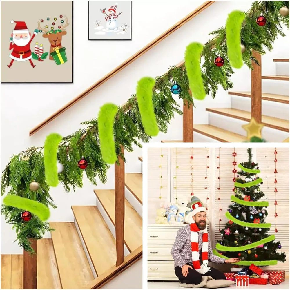 

Christmas Tree Fur Ribbon Bow Party Decoration Supplies Christmas Decoration Accessories enhance The Joyful Atmosphere