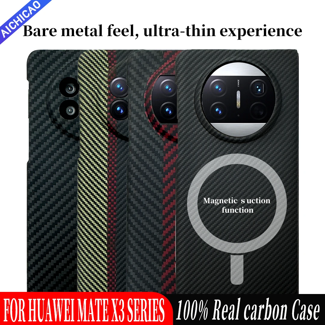 ACC-real carbon case for For Huawei Mate X3 aramid fiber Phone cover Ultra-thin Anti-fall business Mate X3 5G shell