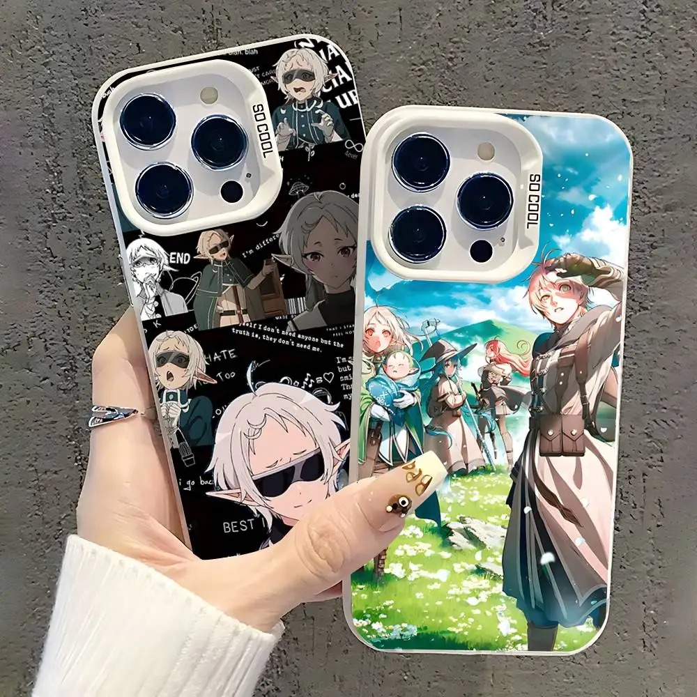 

Mushoku Tensei Jobless Reincarnation Case iPhone 17,16,15,14,13,12,11,Pro,XS,Max,Plus,Mini,SE White Candy Matte Shockproof Cover