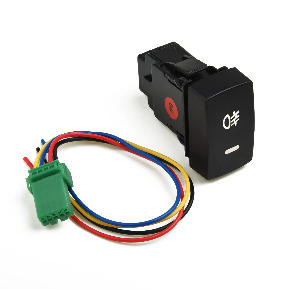 5Pin LED Car Push Button Fog Light Switch With Wire For Civic Accord CRV Automotive Goods 5 Terminals Fits For FIT