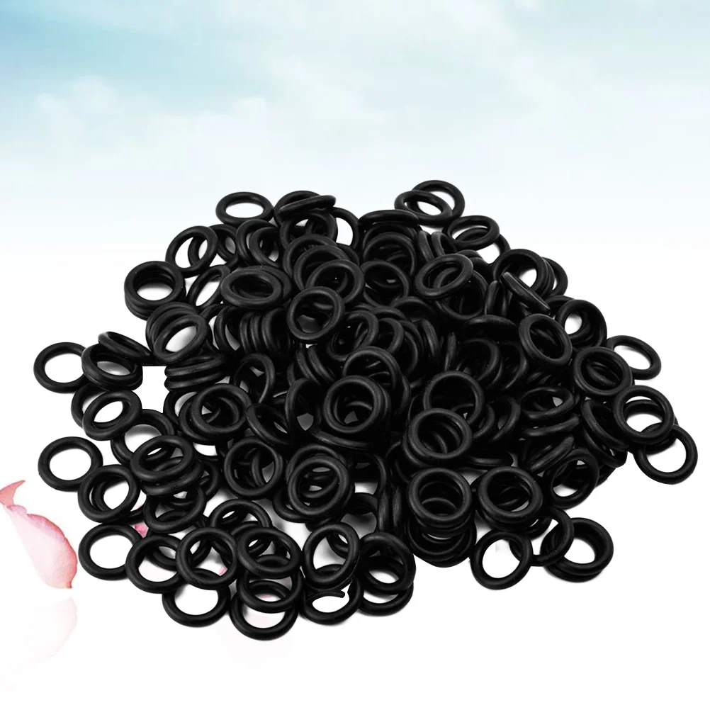 

100pcs Machine Grommets Absorption Rings Coil Rotary Machine Supply (Black) rubber grommet grommet ring