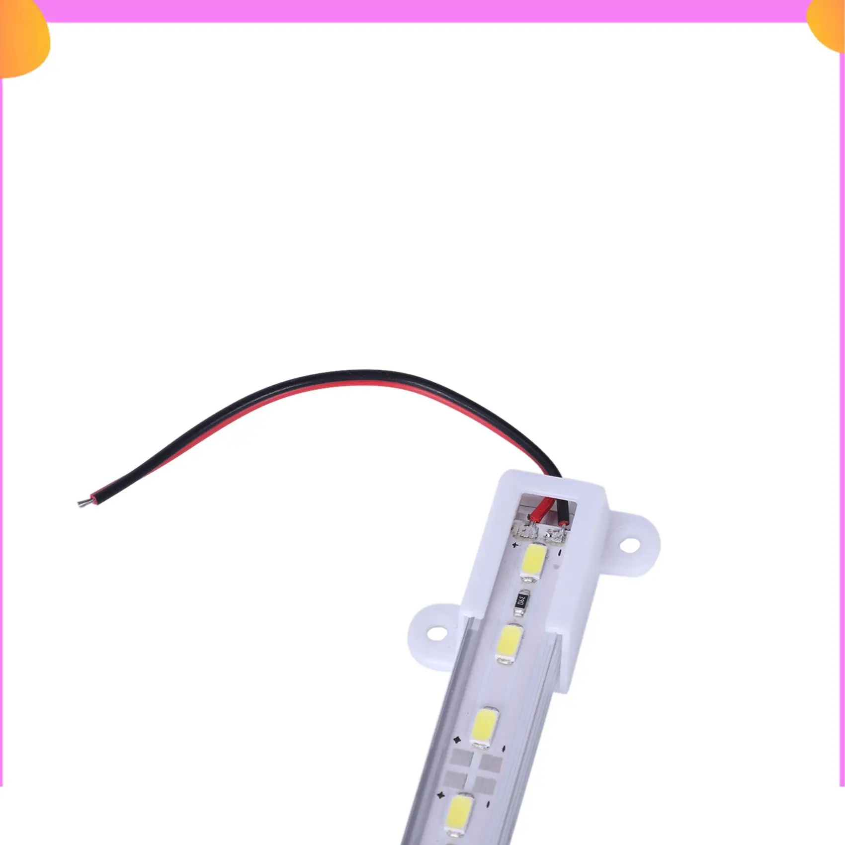 

A23P 4X 50CM 12V 36 LED 5630 SMD Hard Strip Light Aluminum Shell With End Cap White