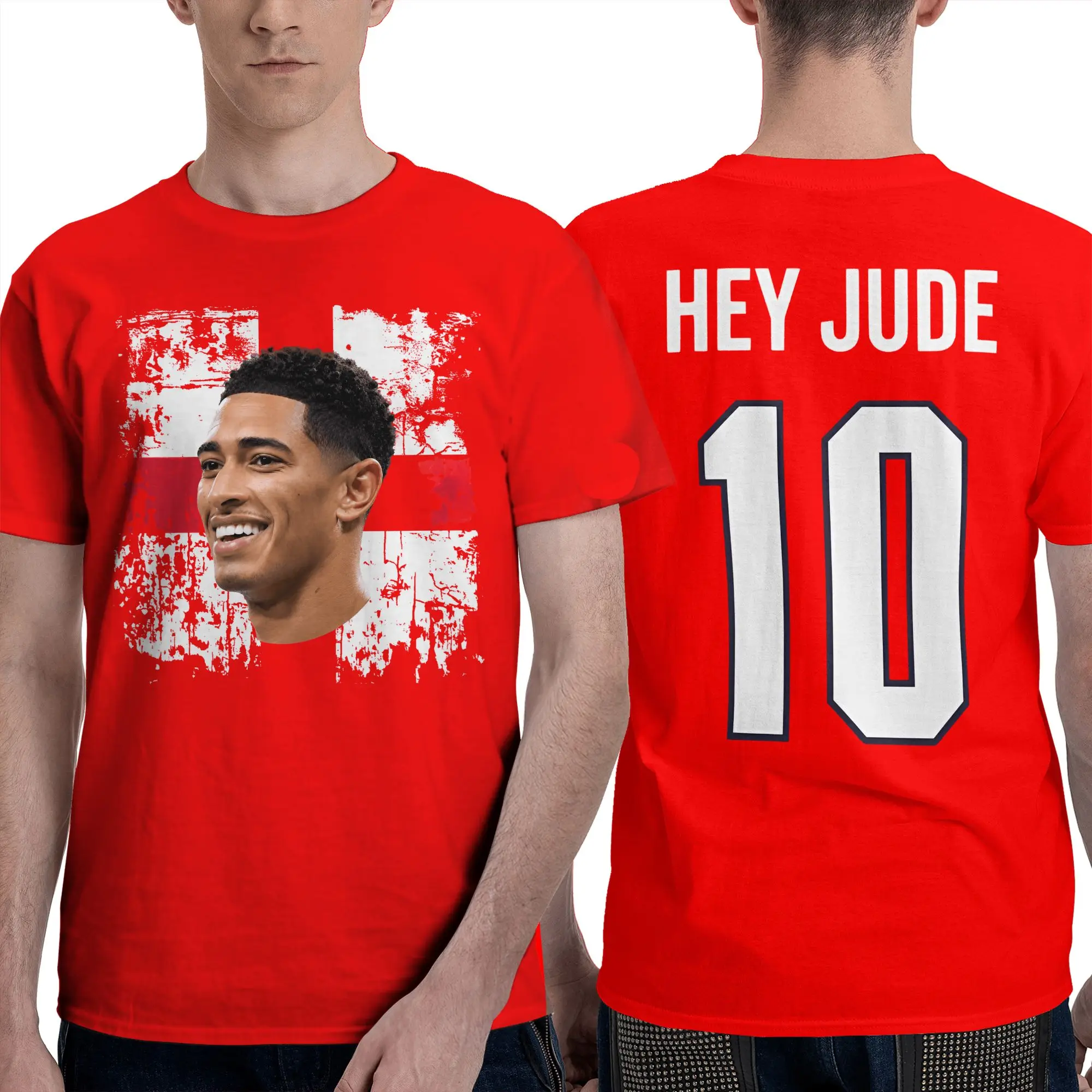 Streetwear T-Shirt 2026 Jude Bellinghams No.10 England Soccer Cotton T-Shirts  Fashion  Retro Casual Short Sleeve Tops