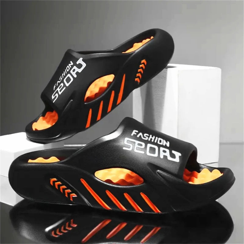 

Men's Slippers Casual EVA Slides Shoes Non-Slip Slippers Thick Soft Platform Slides Fashion Comfortable Men Sandals Indoor Shoe