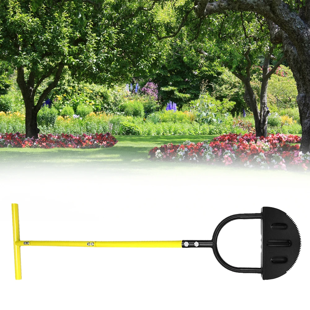 Half Moon Garden Lawn Edger Manual Saw-Tooth Lawn Step Edger Hand Lawn Trimming Tool Landscaping Edging Tools for Sidewalk Grass