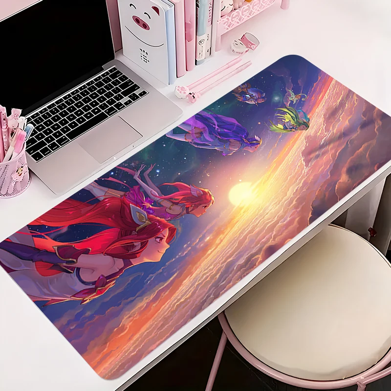

Mouse Pad Office PC Accessories Keyboard Mat Anime Pattern Anti-slip Rubber L-league Of Legends Lux HD Mousepad Gamer Desk Mat
