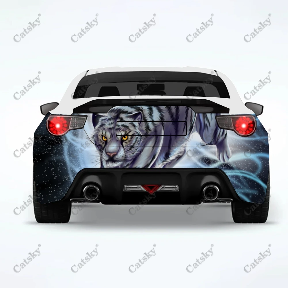 

tiger animal Car stickers truck rear tail modification painting suitable for truck pain packaging accessories decals