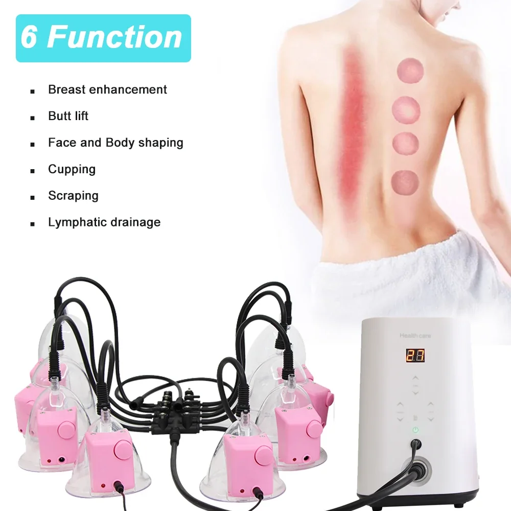 Breast Enlargement Vacuum Massager Butt Lifting Anti -cellulite Heated Vacuum Massage Lymphatic Drainage Machine Upgrade