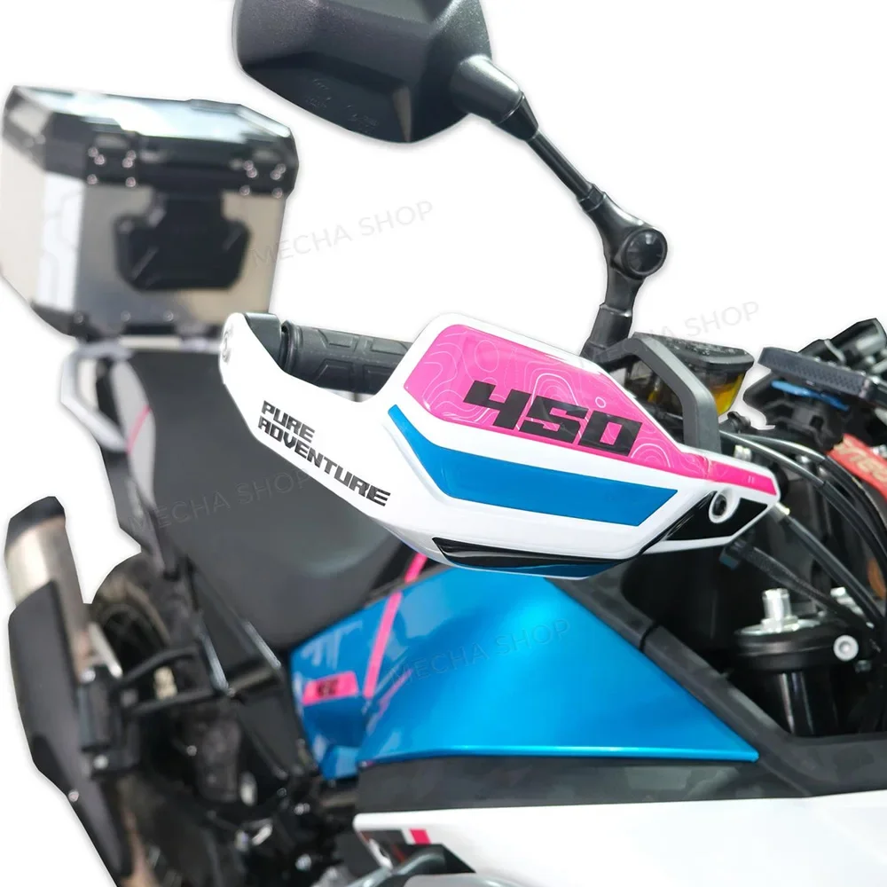 For 450MT 450 MT Adventure Motorcycle Handguards Shield Sticker Waterproof Hand Guards Deflectors Decorative Decal