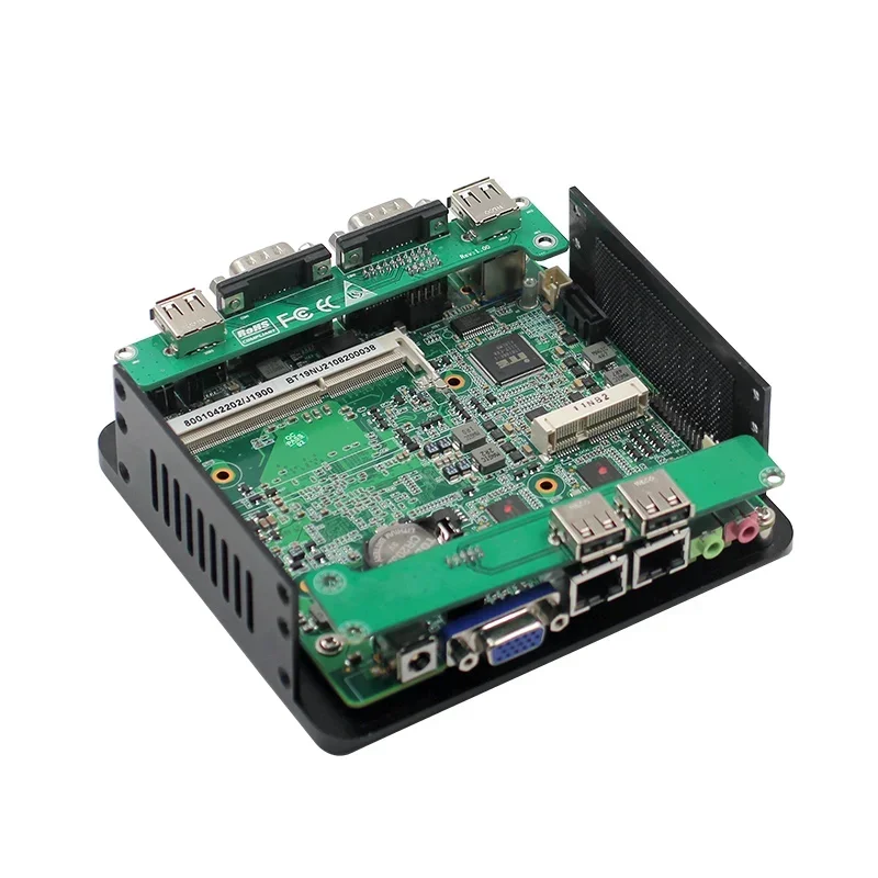 Mini PC Computer J1900 8GB Ram Computer senza ventola Hosting 2 * LAN 4COM 4 * RS232 Mini computer desktop