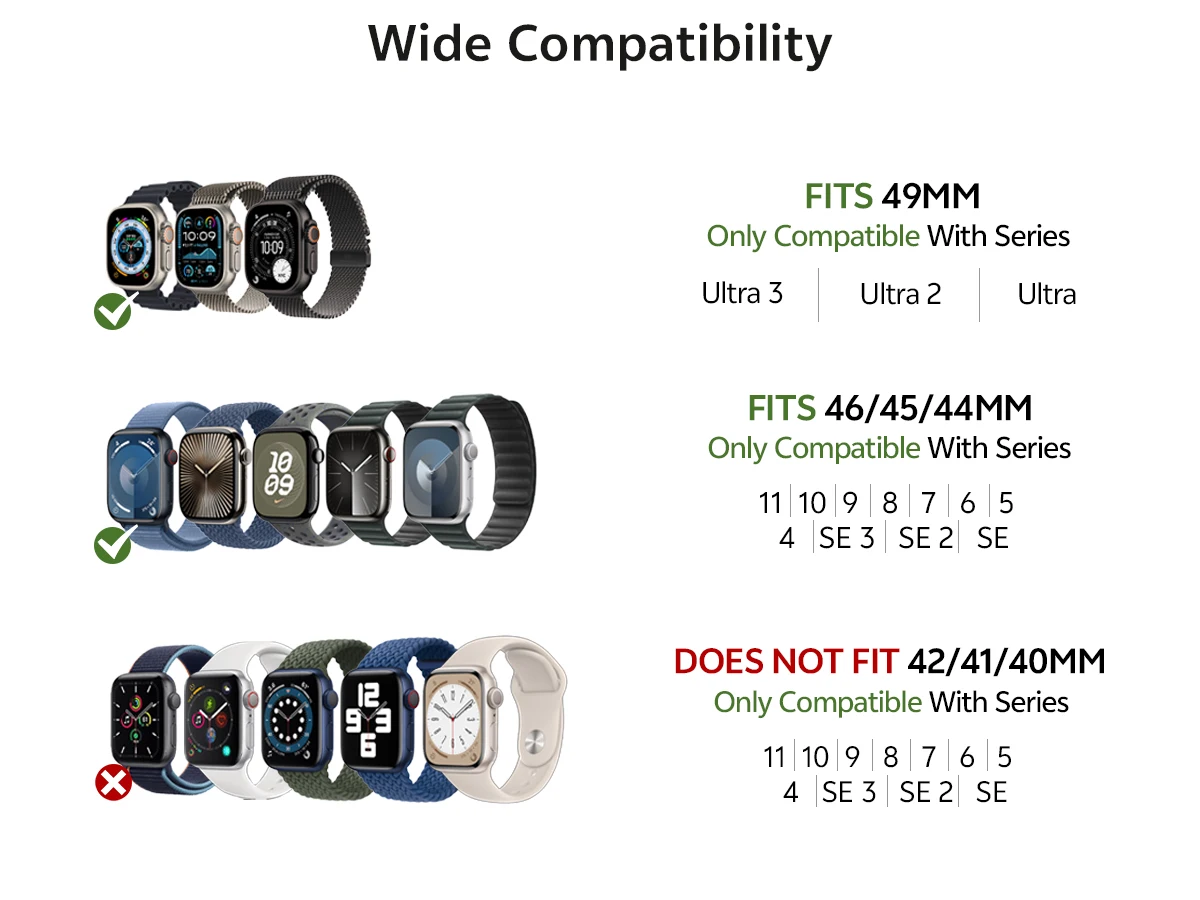 LULULOOK Titan-Nylon-Armband der Klasse 5 für Apple Watch Ultra 49 46 45 44mm, Titan-Armband für iWatch Ultra 3 S11 10 SE 9 8 7 6 5 4 – Detail 6