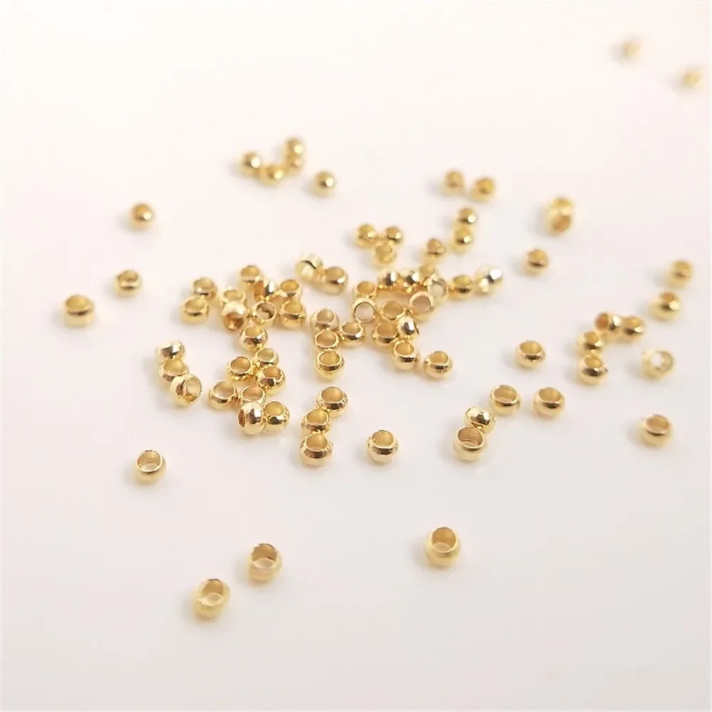 Real 18K Gold Plated Positioning beads DIY handmade accessories materials ending fixed buckle clip buckle bead