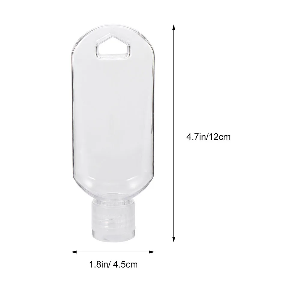 5 مجموعات من الزجاجات القابلة لإعادة الملء مع حاويات سفر مطهرة بخطاف، لوشن محمول لغسل الوجه، زجاجات يدوية للرحلة
