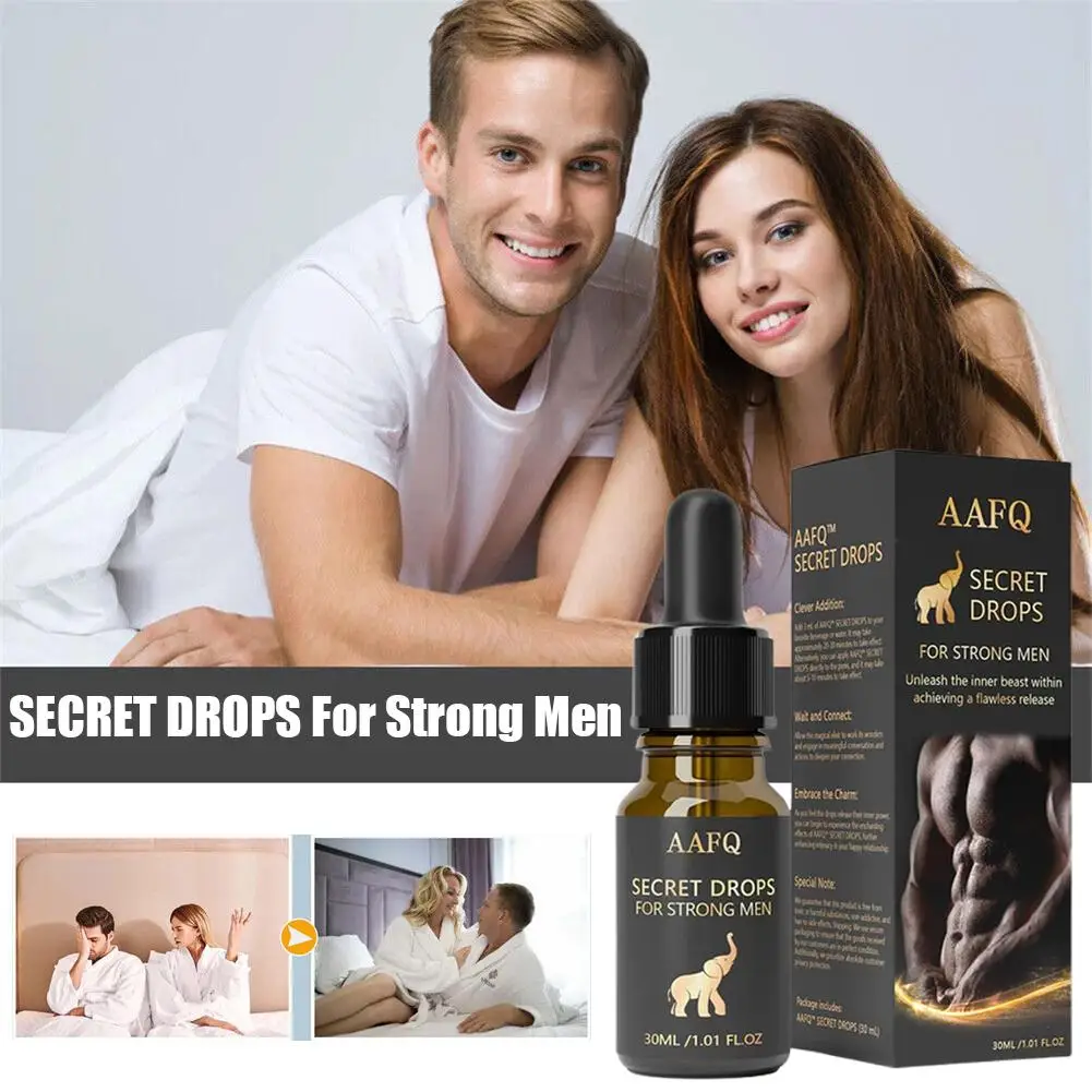 Gotas Secretas para Homens e Mulheres Fortes, Longa Duração, Atrair, Essencial Corporal, Estimulante Sexualmente, 30ml