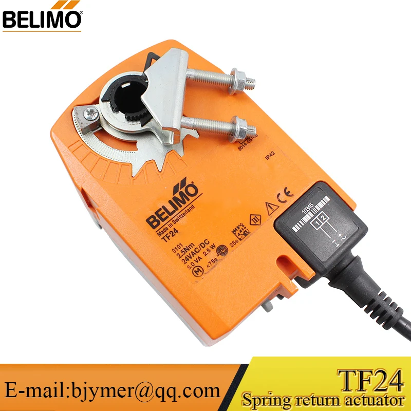 Belimo HAVC Ventilation System AC/DC24V 2.5NM TF24 TF230 TF24-S TF230-S Mechanical Fail-safe Damper Actuator  Motorized plastic