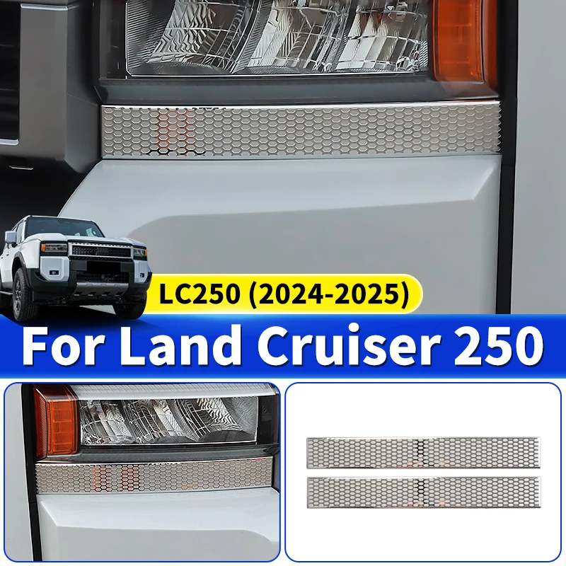 For Toyota Land Cruiser 250 2024 2025 Prado LC250 1958 First Edition FJ250 Headlight Below Decorative Strip,Upgraded Accessories