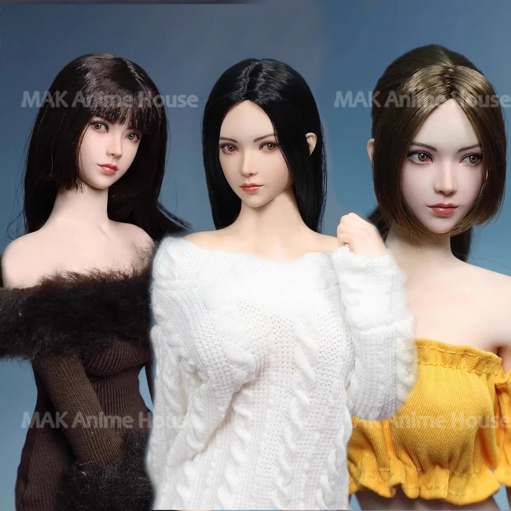 JKTOYS K-007 1/6 Bellezza Asiatica Dolce Milly Occhi Mobile Testa Sculpt Intagliare Misura 12 ''Femmina Soldato Action Figure Corpo