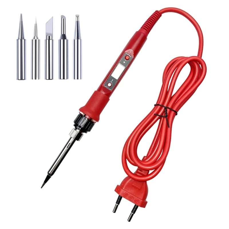 Electric Soldering Iron 180-500℃ Temperature Regulating 80W LCD Digital Display Drop Shipping