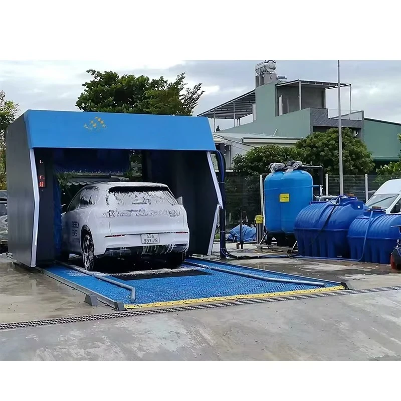 Customized Professional Pressure Cleaning Car Wash Machine System Fully Automatic Touch Wheel Brush Stainless Steel Electric Pow