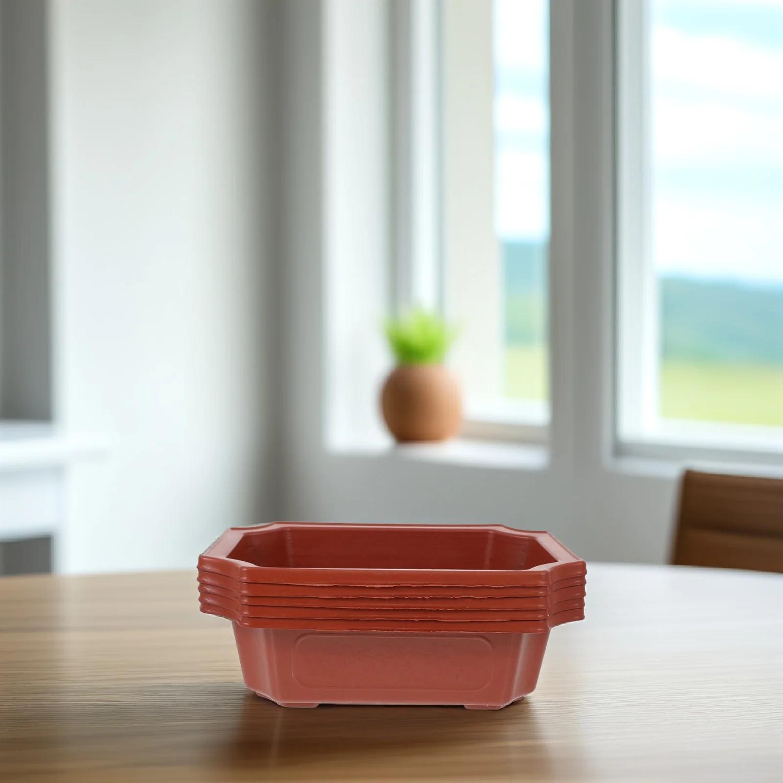 

Набор из 5 декоративных керамических кашпо в минималистичном стиле для дома и улицы, для балкона, органайзер для растений