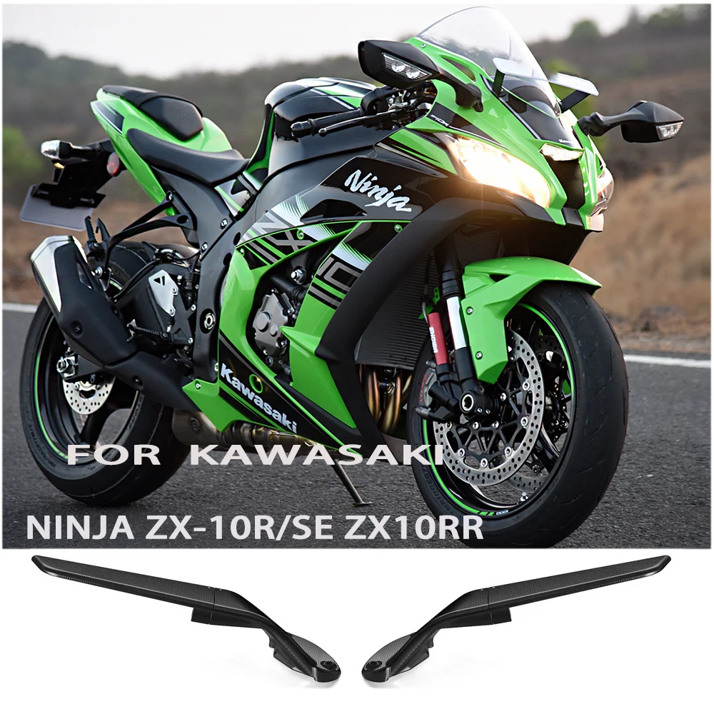 

For Kawasaki Ninja ZX 10R 2021-2024 ZX10 RR 2021-2023 Rearview Mirror New CNC Aluminum Rotatable Mirror ZX 10R SE 2019 2020