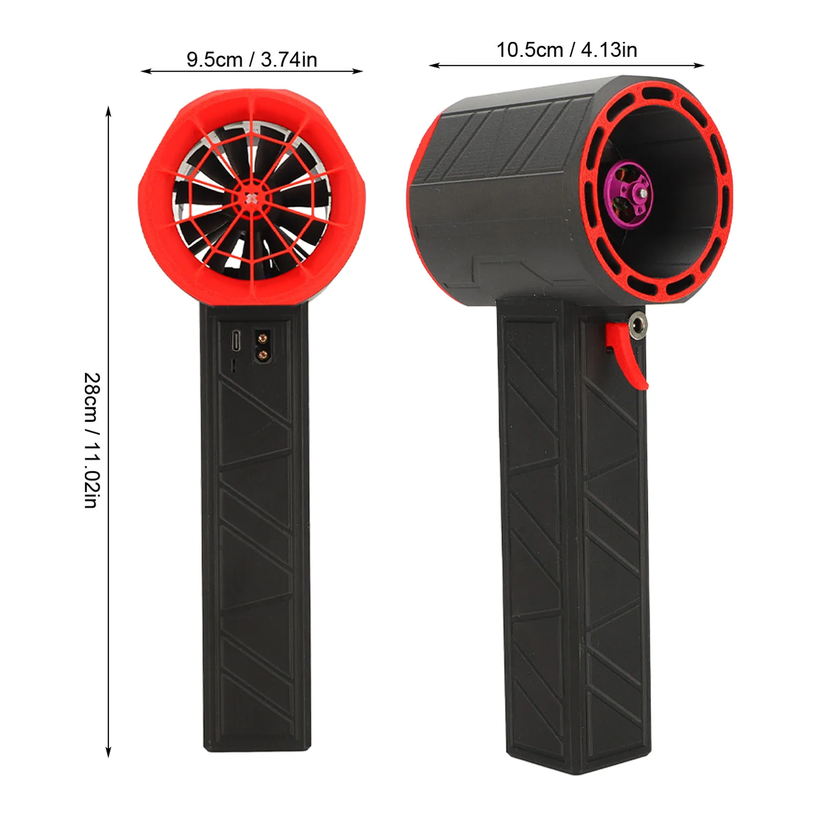 110 فولت منفضة الهواء الكهربائية 64 مللي متر فرش السيارات 11 شفرة 1400 التوجه منفاخ جاف يده منفاخ جاف Turbofan منفاخ #4