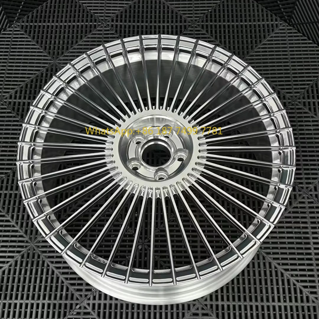 

5x112 5x114.3 Passenger Car Wheels Chrome Silver Polished Finish Alloy Wheels 5x120 18 19 20 21 22 23 24 Inch Forged Wheels