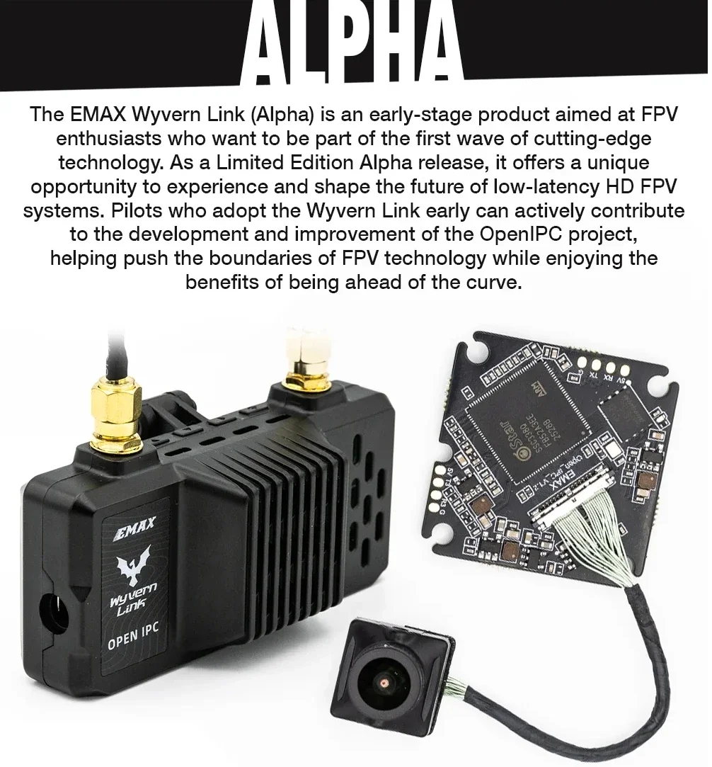 SmCpEMAX OpenIPC Wyvern Link Alpha 200mw VTX