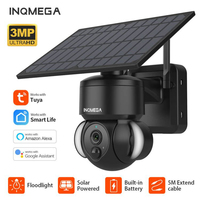 INQMEGA TUYA Solar Camera PTZ IP Camera Outdoor Solar Panel Surveillance Security Camera Support Alexa Google Home Video Camera