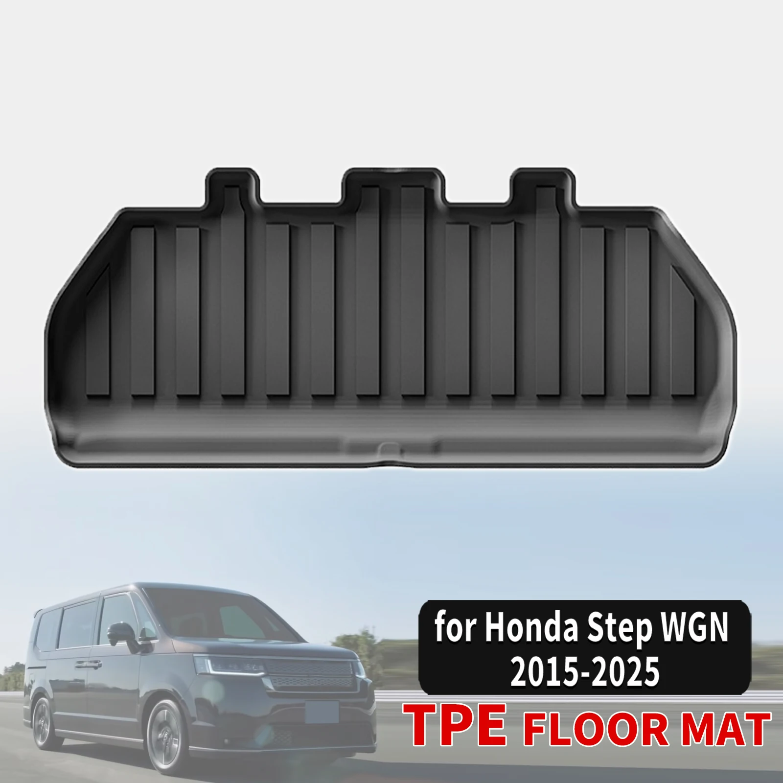 for Honda Step WGN Stepwgn 2015-2023 2024 2025 RHD TPE Trunk Mat Odorless Non-Toxic Custom Fit Car Accessories