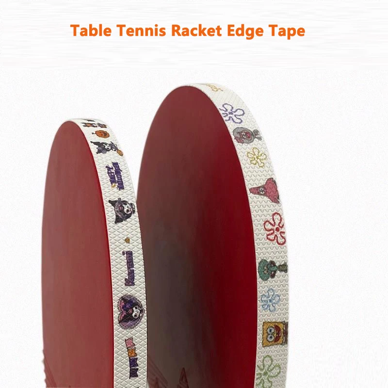 Cinta de borde de raqueta de tenis de mesa, cinta lateral protectora de murciélago de dibujos animados de pingpong, accesorios deportivos profesionales para raqueta de tenis de mesa TUTTL