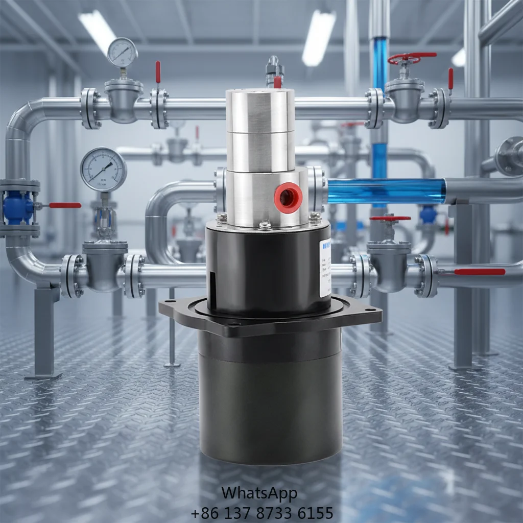 High Precision Magnetic Drive Micro Gear Pump Sealless Chemical Dosing Pump For Liquid Transfer