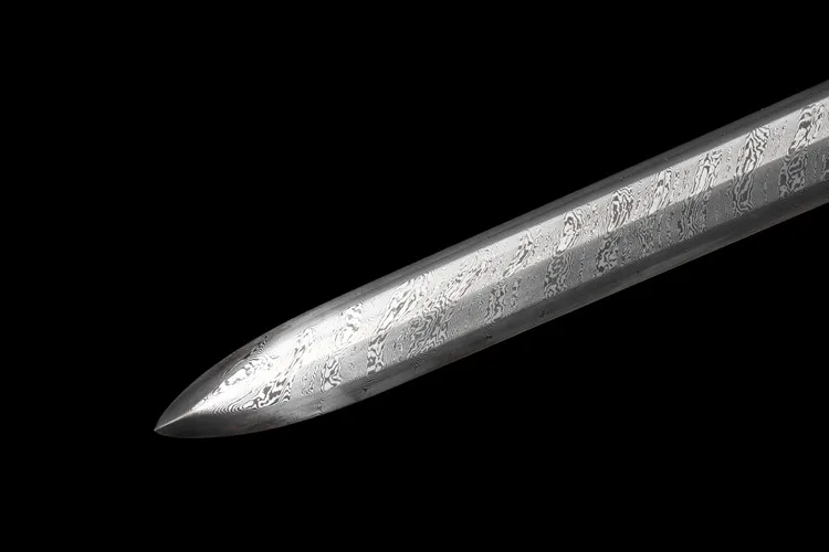 All-handcrafted one-piece sword, full-handled medieval archangel sword katana full tang Templar Ninja Samurai sword, combat prep view 5