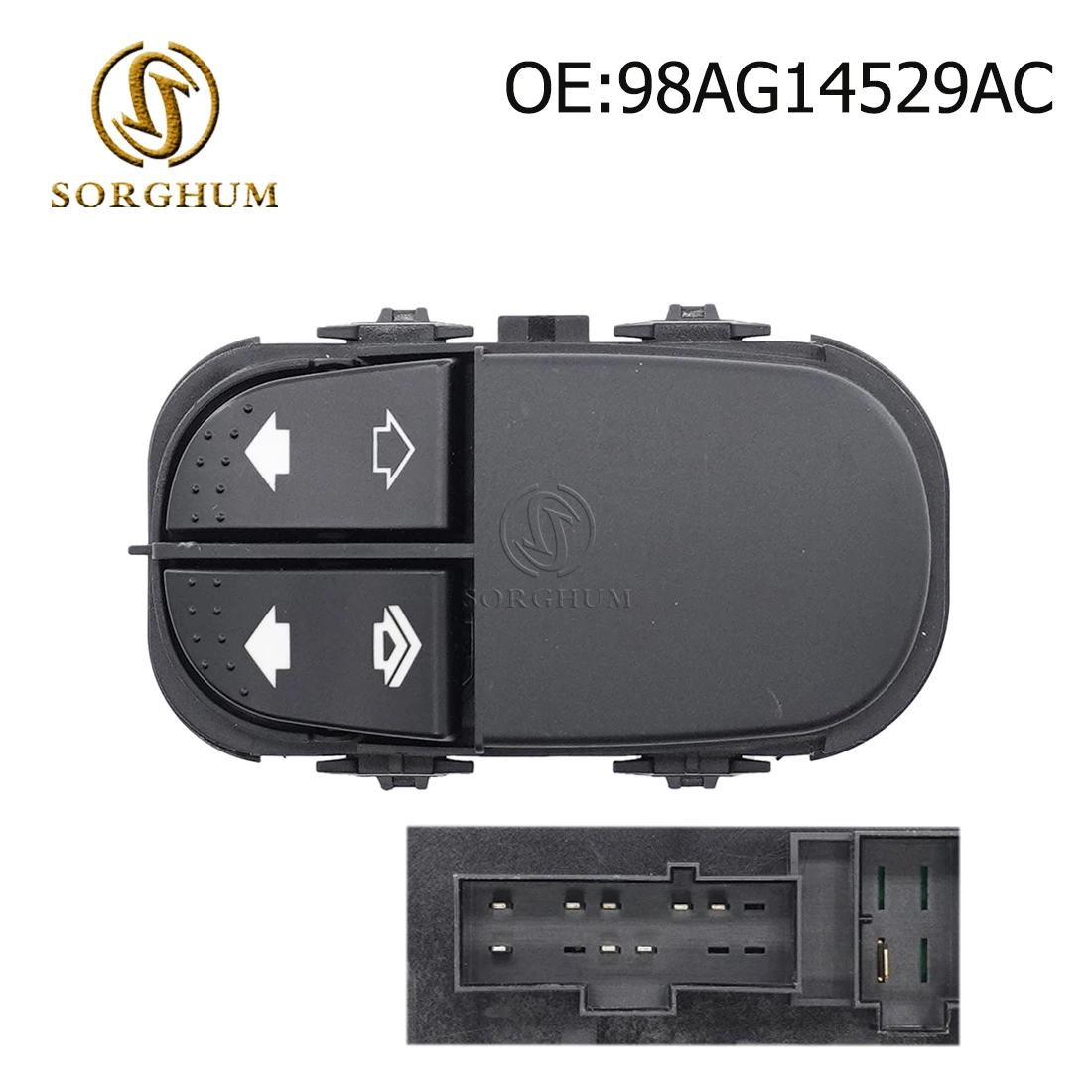 

Sorghum Car Window Master Regulator Control Switch Glass Lifter Button For 1998-2005 Ford FOCUS 98AG-14529-AC 98AG14529AC