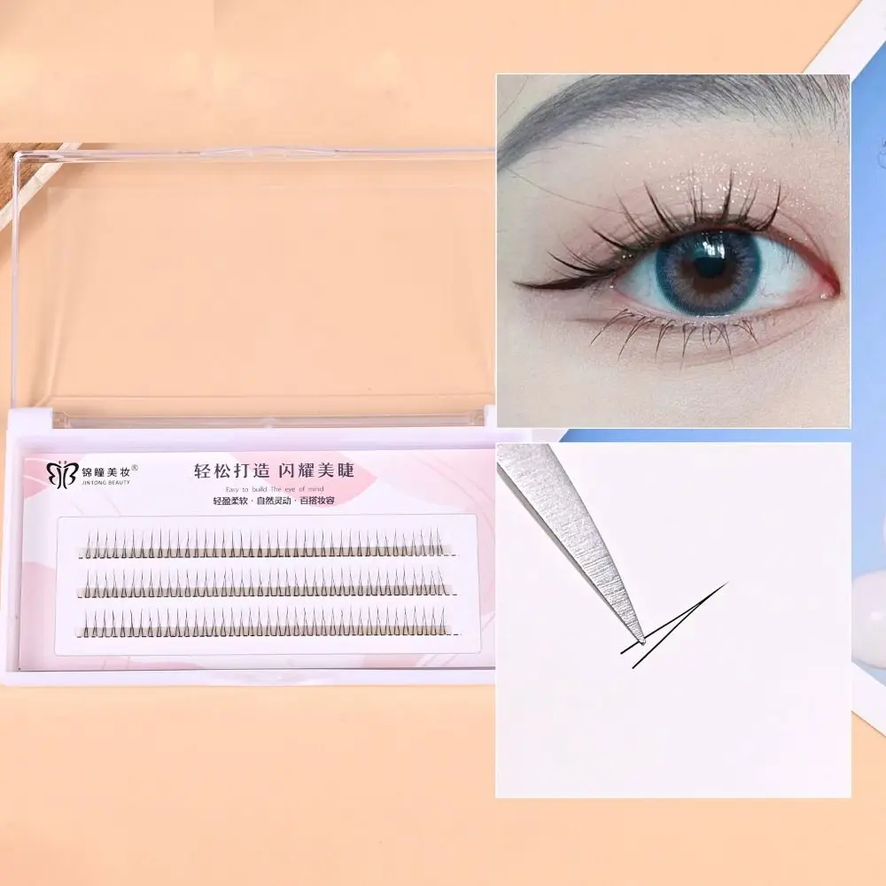 Natural Slender V-shaped Lower Eyelashes Long Handmade Eyelashes Eye Makeup Tool Eyelashes Extension Grafting False Eyelashes