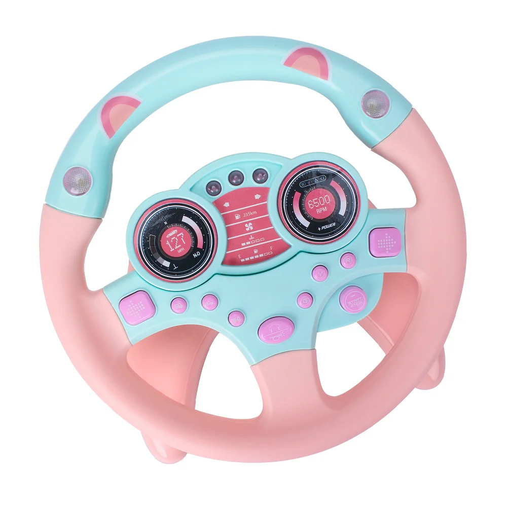 Simulation Steering Wheel Simulated Kids Toys Educational Plaything Electronic Component Child B