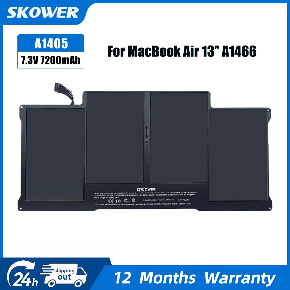 SKOWER Laptop Battery For Apple Macbook Air 11 13 Inch A1466 A1370 A1369 A1465 Replacement A1375 A1406 A1405 A1377