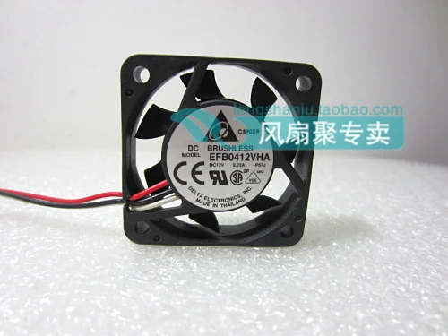 Free shipping, brand new original Delta EFB0412VHA 4cm4010 12V0.23A high air volume dual ball cooling fan