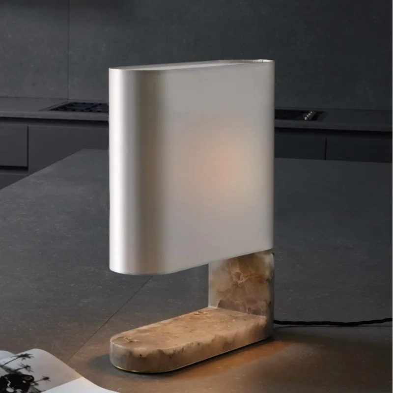 

Table lamp modern simple bedroom bedside study living room model room marble lamp