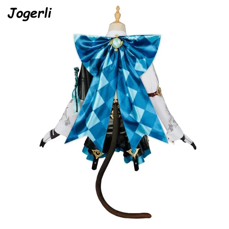 

Genshin Impact Lynette Cosplay Original God Fontaine Game Playing Anime Halloween Women Cos Wig Suit Costumes