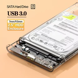 Ultra-Fast USB 3.0 to SATA Hard Drive Enclosure - 5Gbps UASP Compatible with 2.5-Inch HDD/SSD for PC Mac Laptops and Desktops
