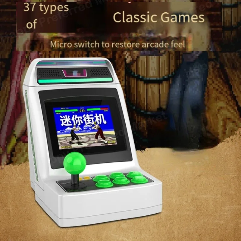 Japanese-Style Arcade Mini Game Machine Home Small Stand-Alone Collection Gift Double Nostalgic Desktop Decoration Prisoners