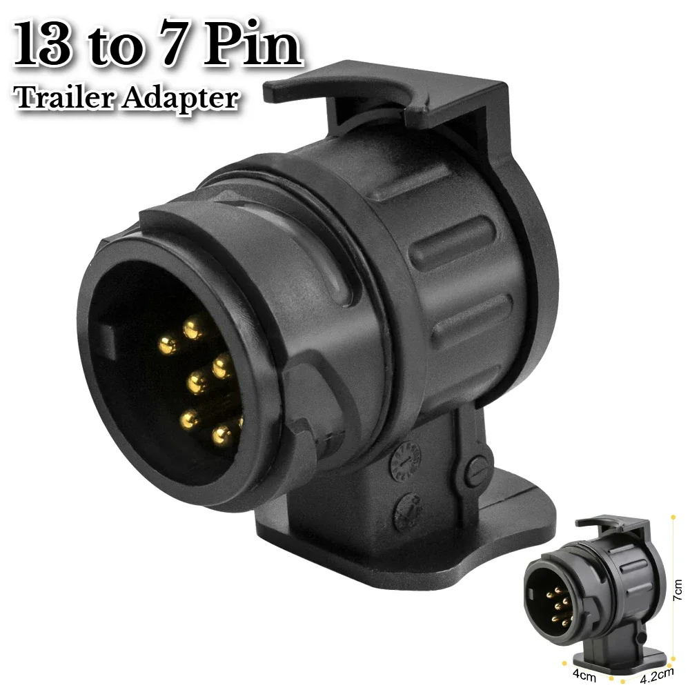 Durable 7 Pin 13 Pin Plug Trailer Truck Towing Electrics 12V Connector EU Plug Professional Replacement For Car Truck Caravan