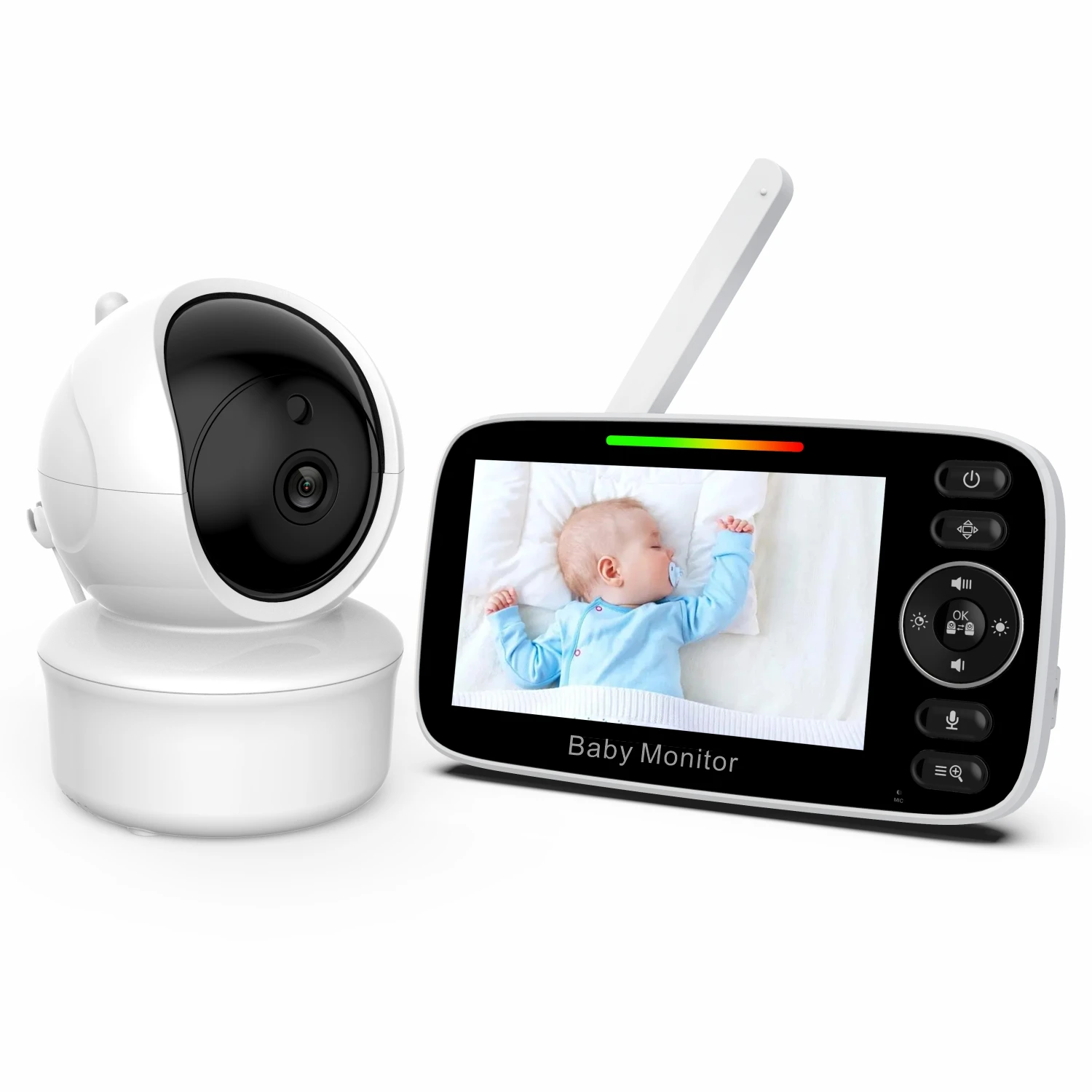 

4.3 inch IPS Screen Wireless PTZ Video Baby Monitor Intercom Baby Nanny Security Camera VOX Temperature Monitoring Babysitter