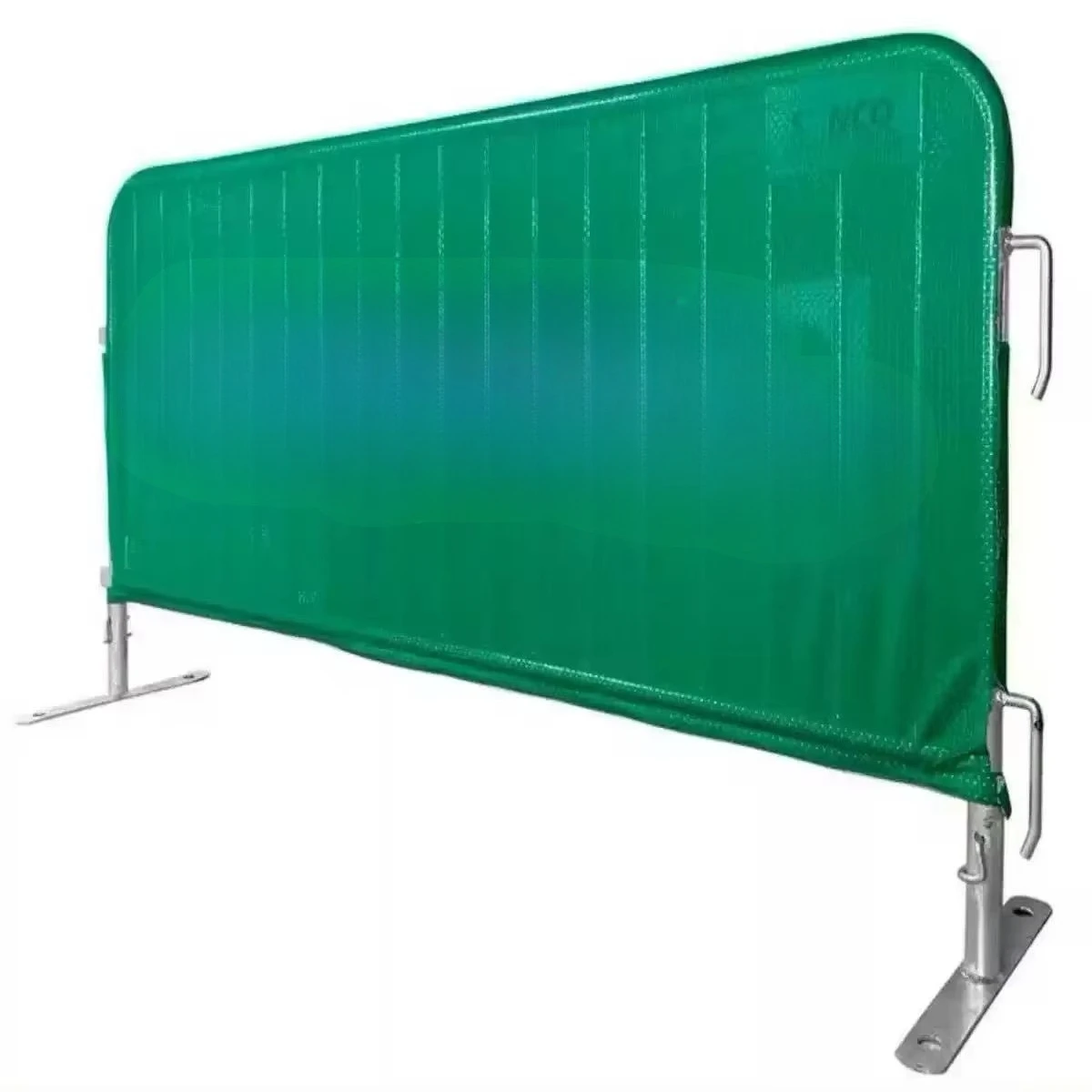 Portable double-sided polyester mesh fence crowd control barrier banner for event digital printing