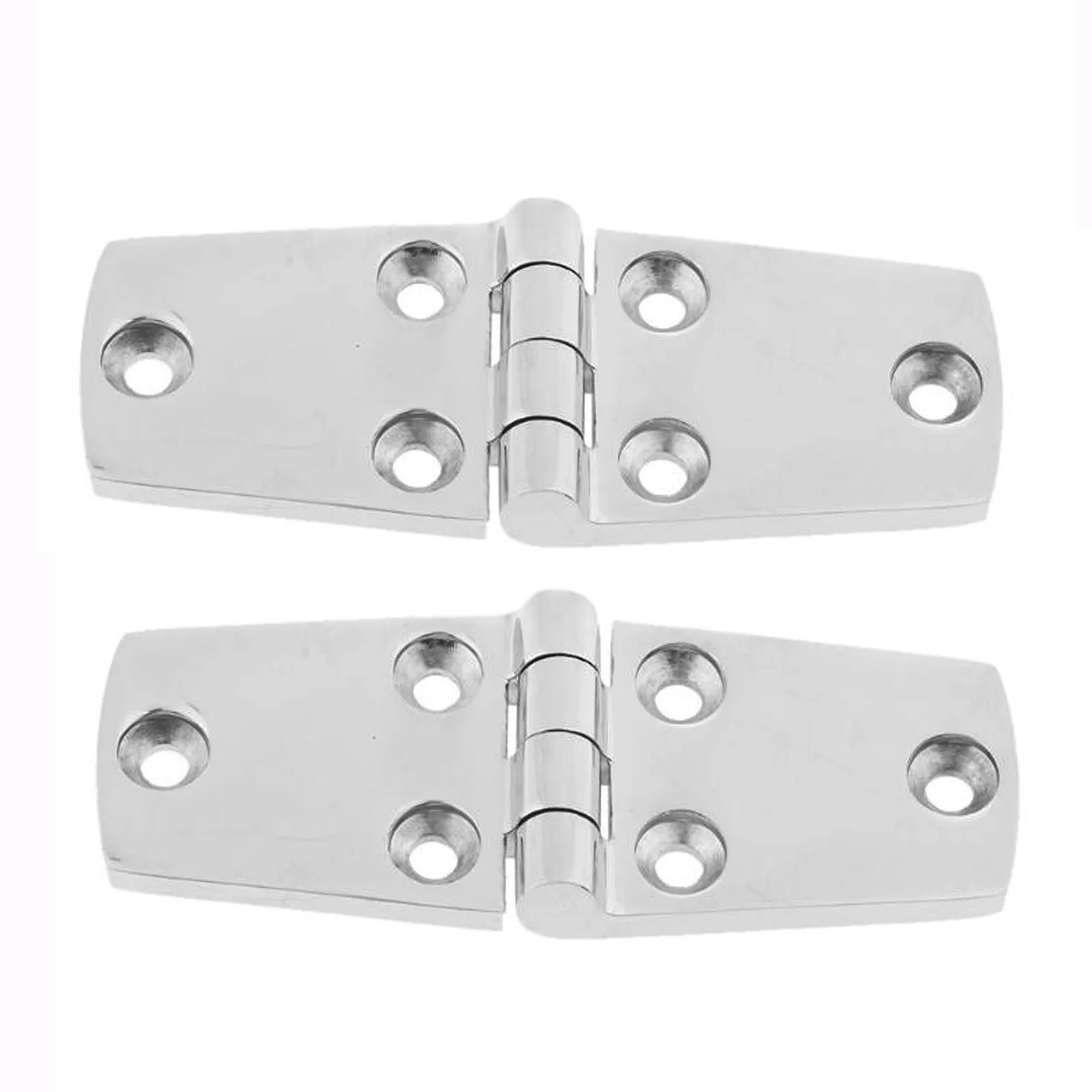 2Pcs Stainless Steel Boat 4×1-1/2 inch Heavy Duty Deck Folding Cabin Door Butt Strap Hinge Marine Hardware