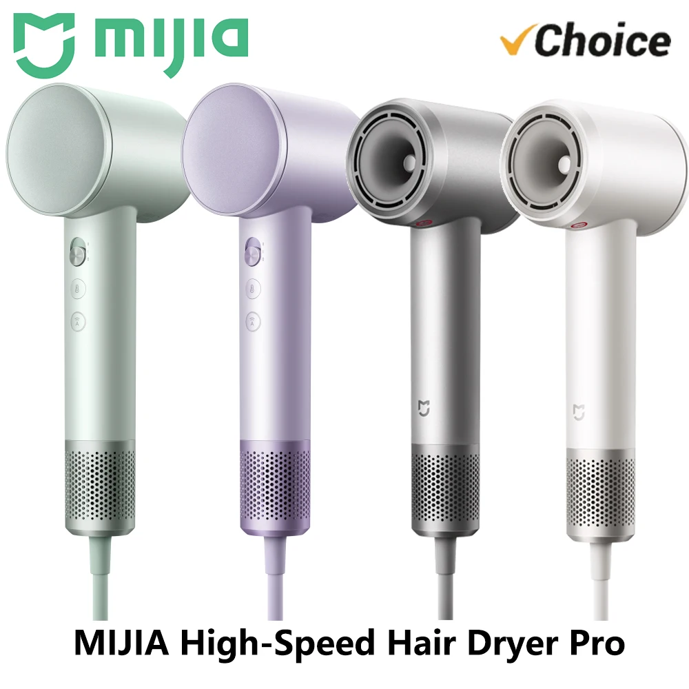 NEW Original MIJIA High-Speed Hair Dryer Pro 200M Negative Ions 50℃ Constant Temperature Hair Care 110000RPM 70m/s 1600W 220V CN