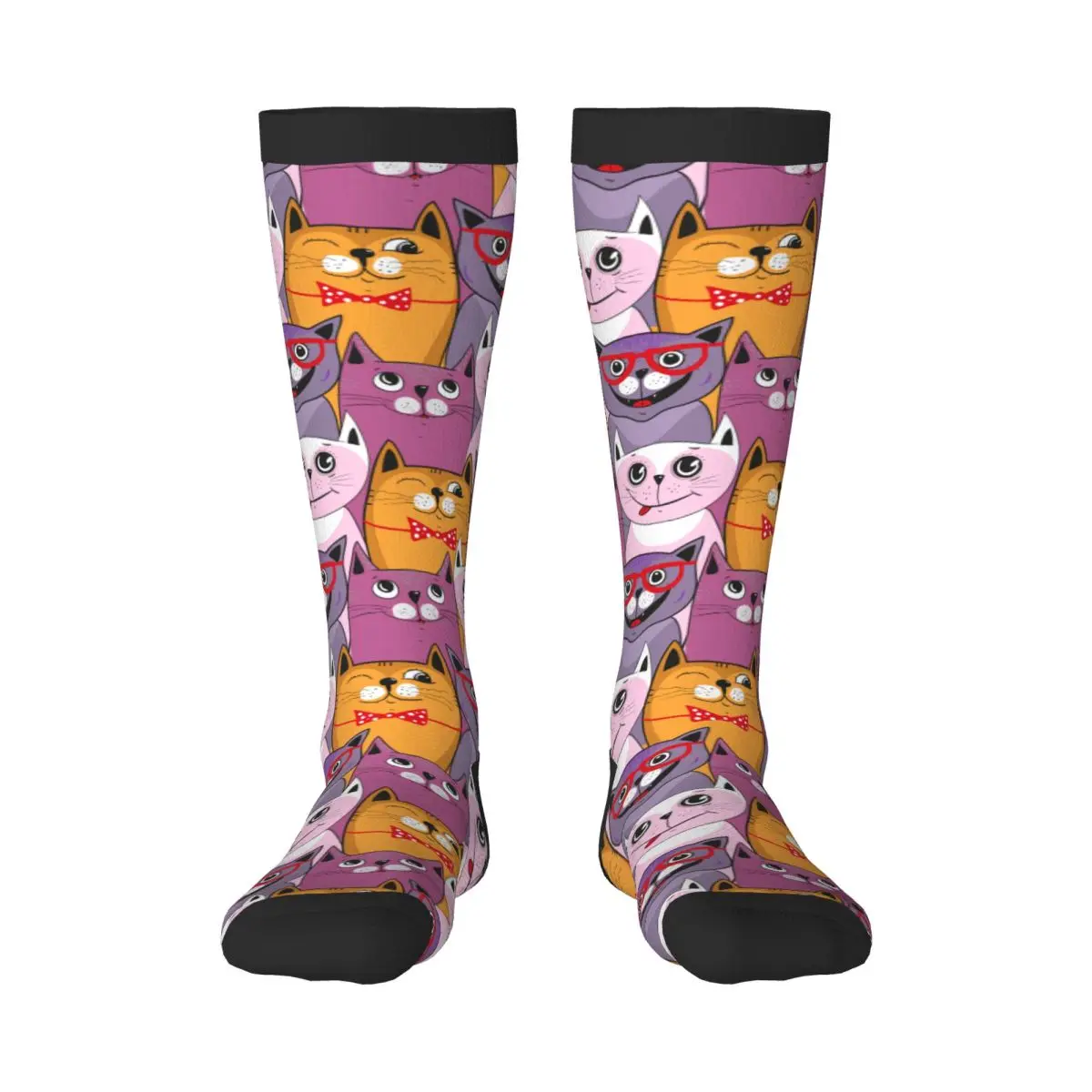 

Весенне-осенние гольфы, разноцветные милые кошки, школьные танцевальные длинные чулки