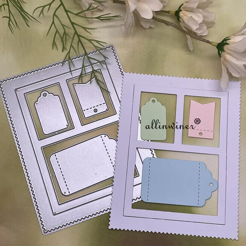 

Tag Photo Frame Metal Cutting Dies for DIY Scrapbooking Album Paper Cards Decorative Crafts Embossing Die Cuts